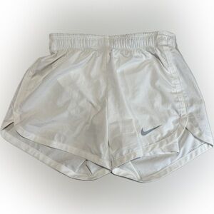 Nike White Athletic Shorts Lightweight Performance